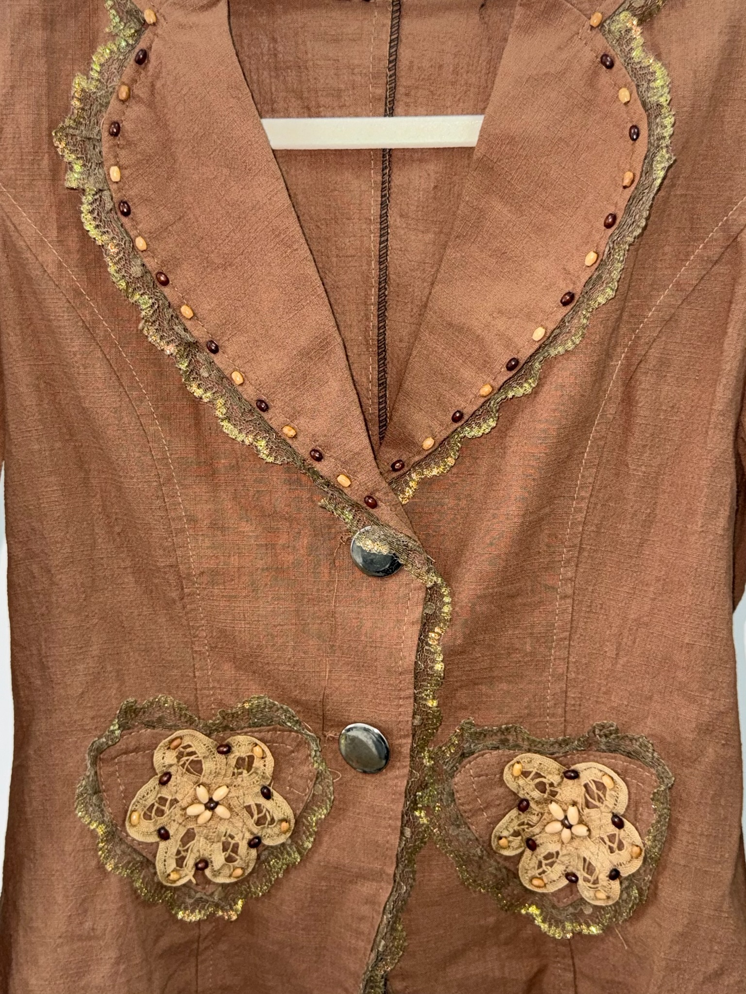 Vintage Brown Collar Jacket