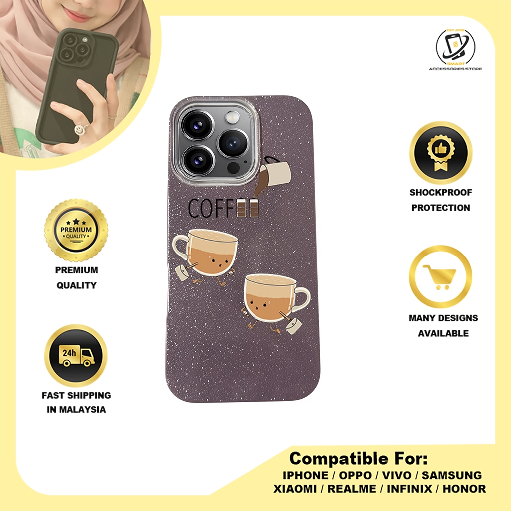 BLING CASE PHONE FOR IPHONE - DESIGN COFFEE B