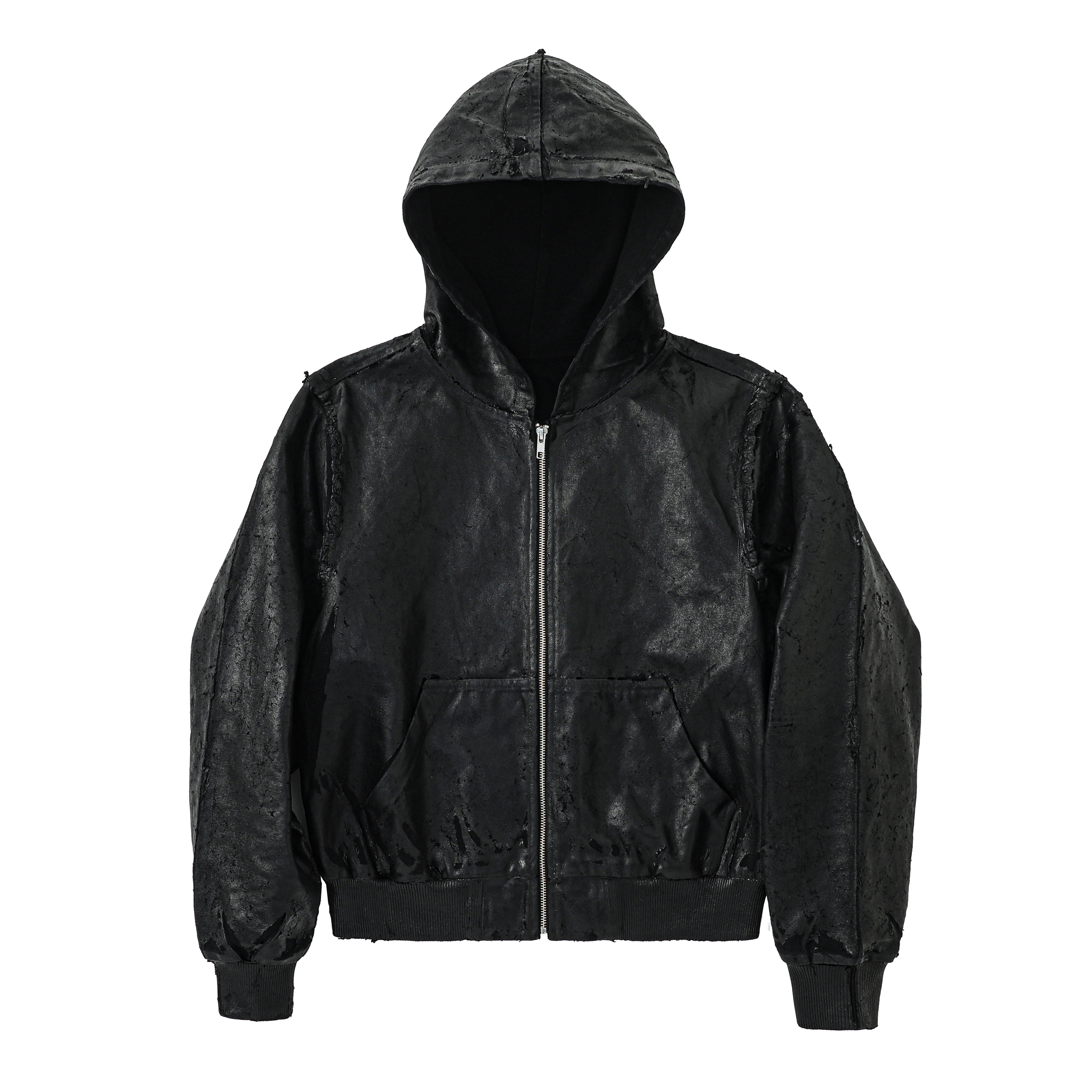 VAR-44｜MOLTING SHELL · COATED-CANVAS ZIP HOODIE