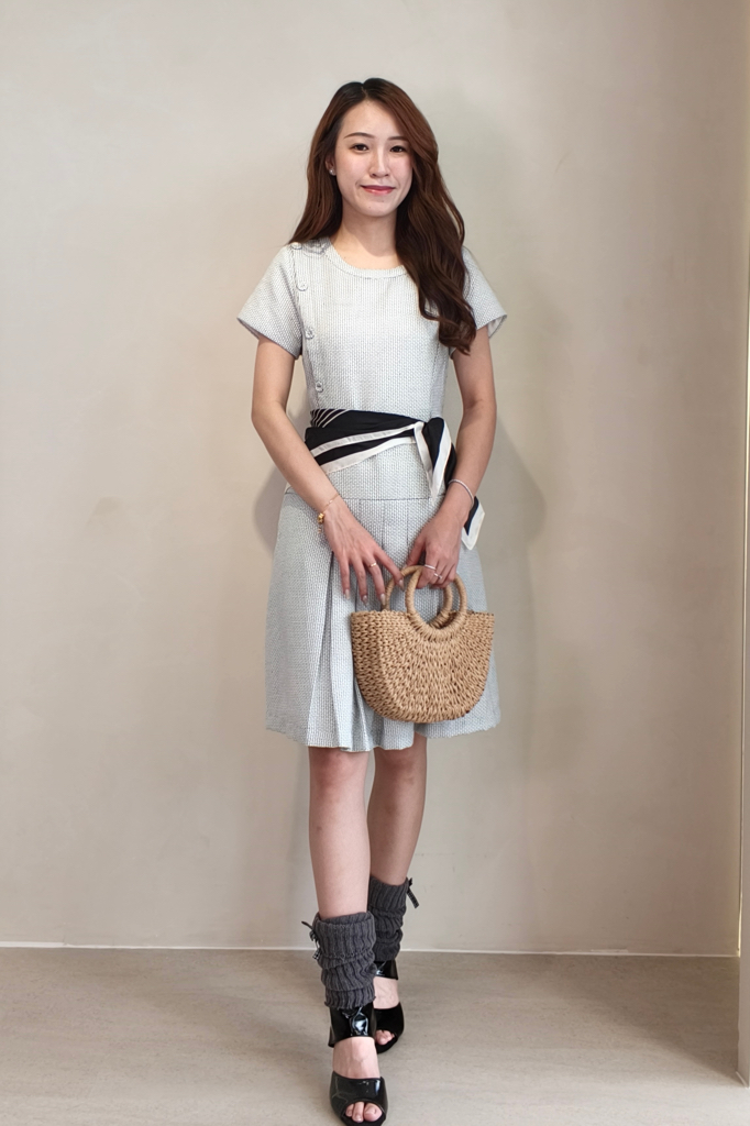 25963 Luna Bloom Textured Dress