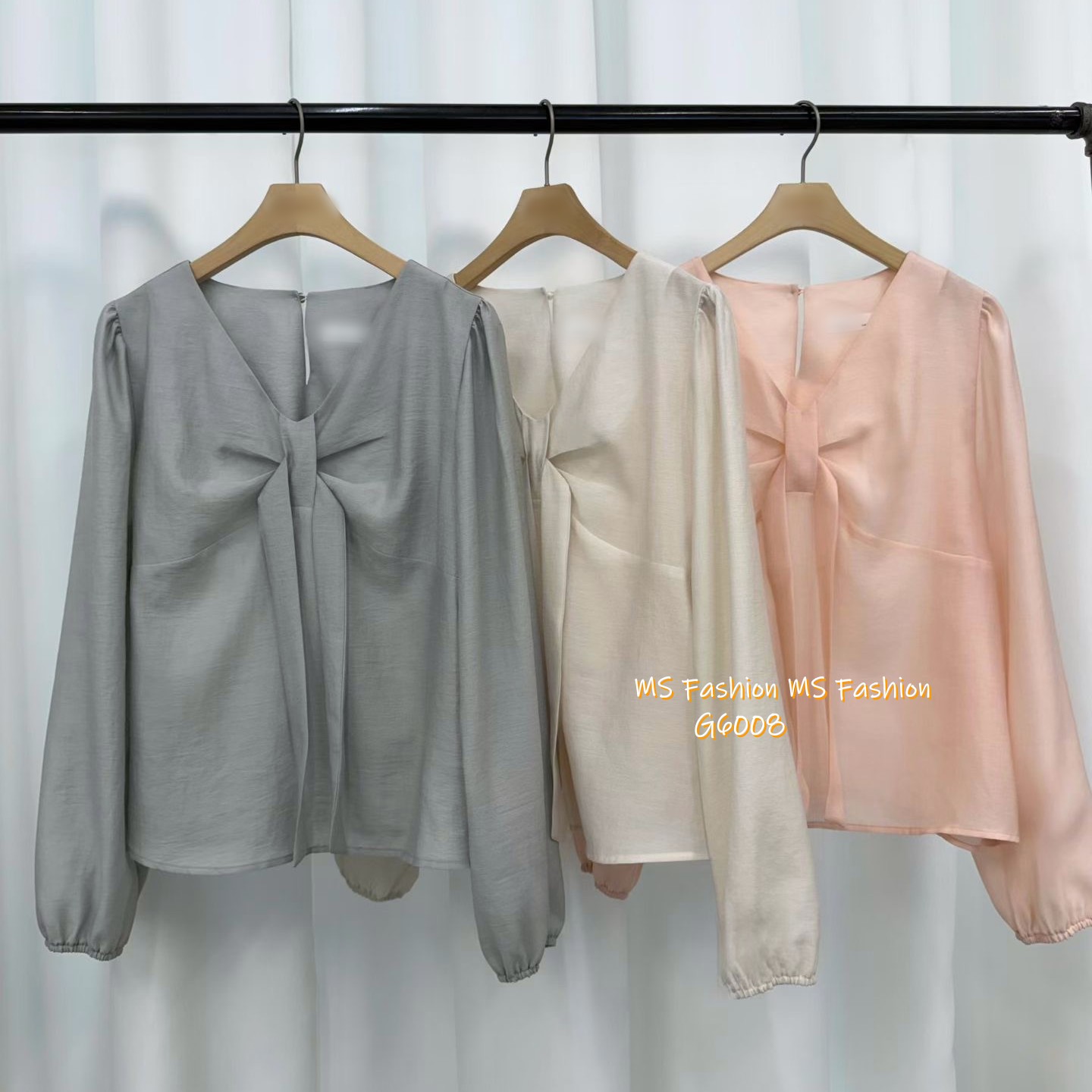 G6008 韓國🇰🇷打皺蝴蝶top