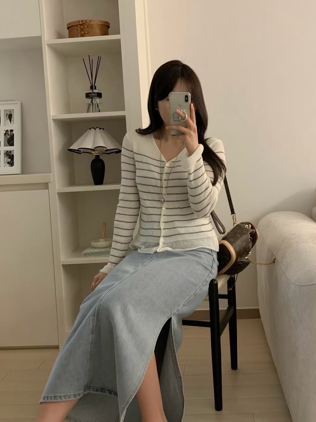 ☀️初夏連線 LIVE 1 | Slit Cut Denim Skirt