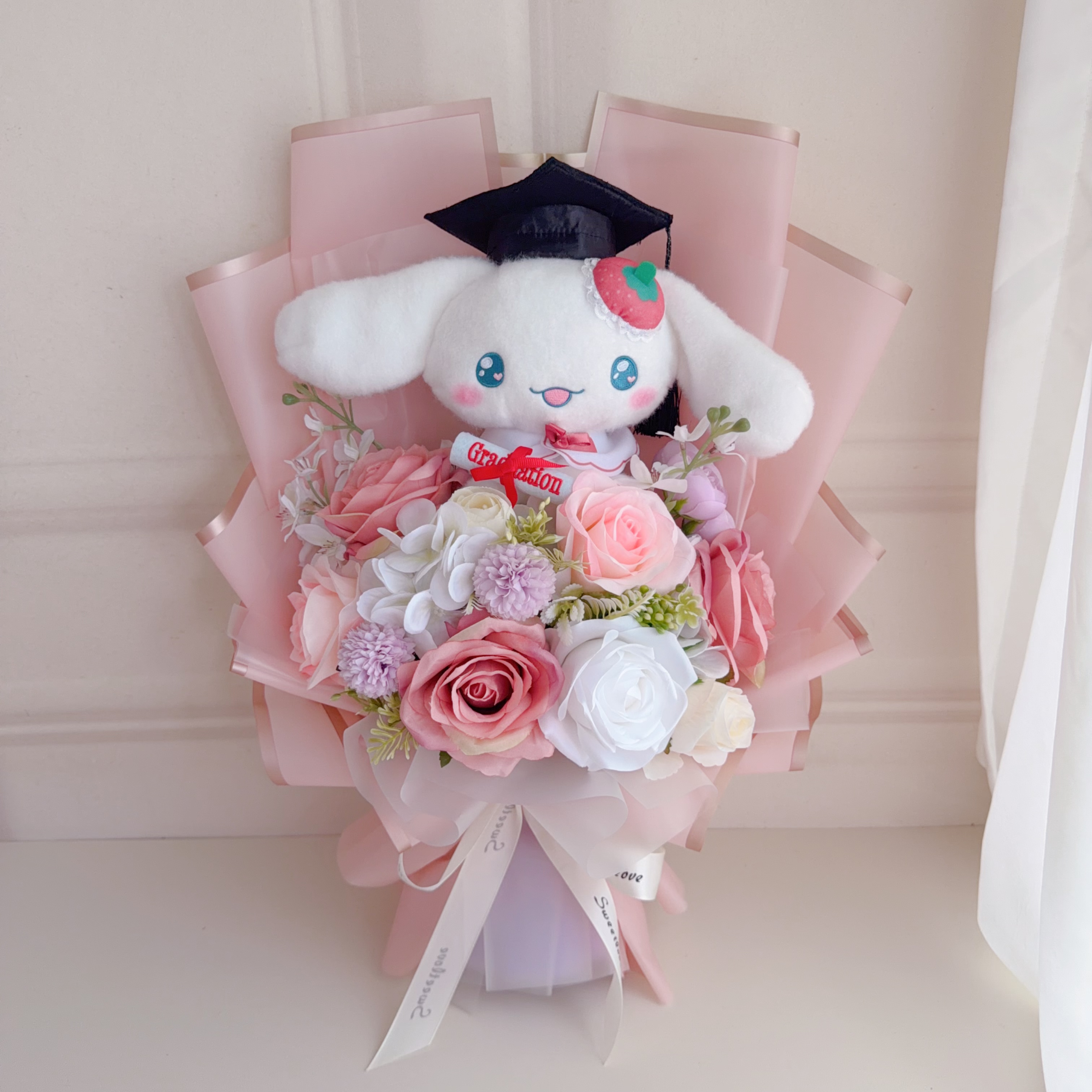 (現貨)肉桂狗畢業花束