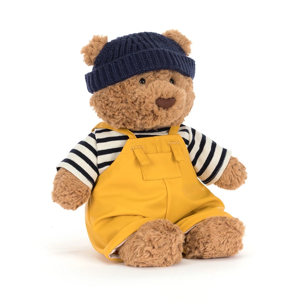 【出海啦！】Jellycat Bartholomew Bear Seafarer Outfit 水手服套裝熊仔 - 經典條紋衫+水手帽