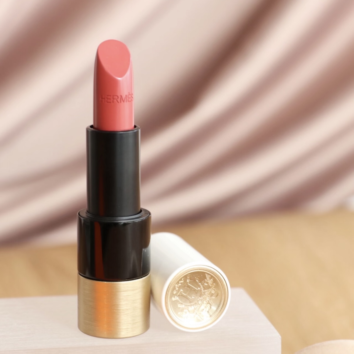 HERMES ROUGE  A LEVRES SATINE SATIN LIPSTICK愛馬仕緞面滋潤亮澤唇膏 #21 ROSE EPICE 3.5g
