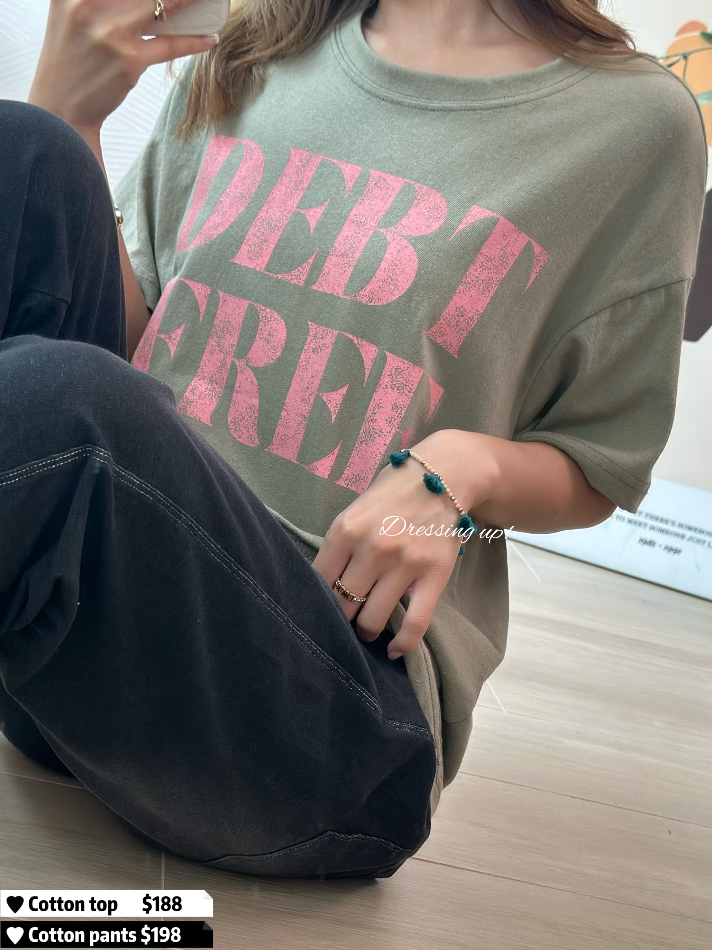 型格速乾｜印字棉質上衣