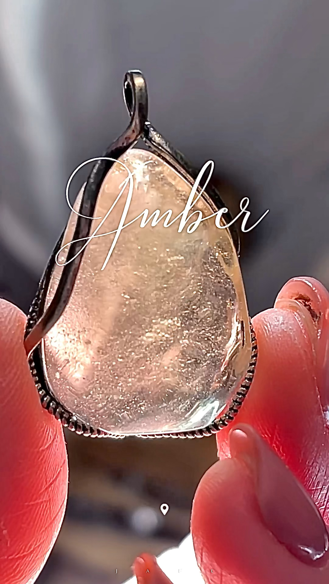 利比亞黃金隕石吊墜Libyan Gold Tektite