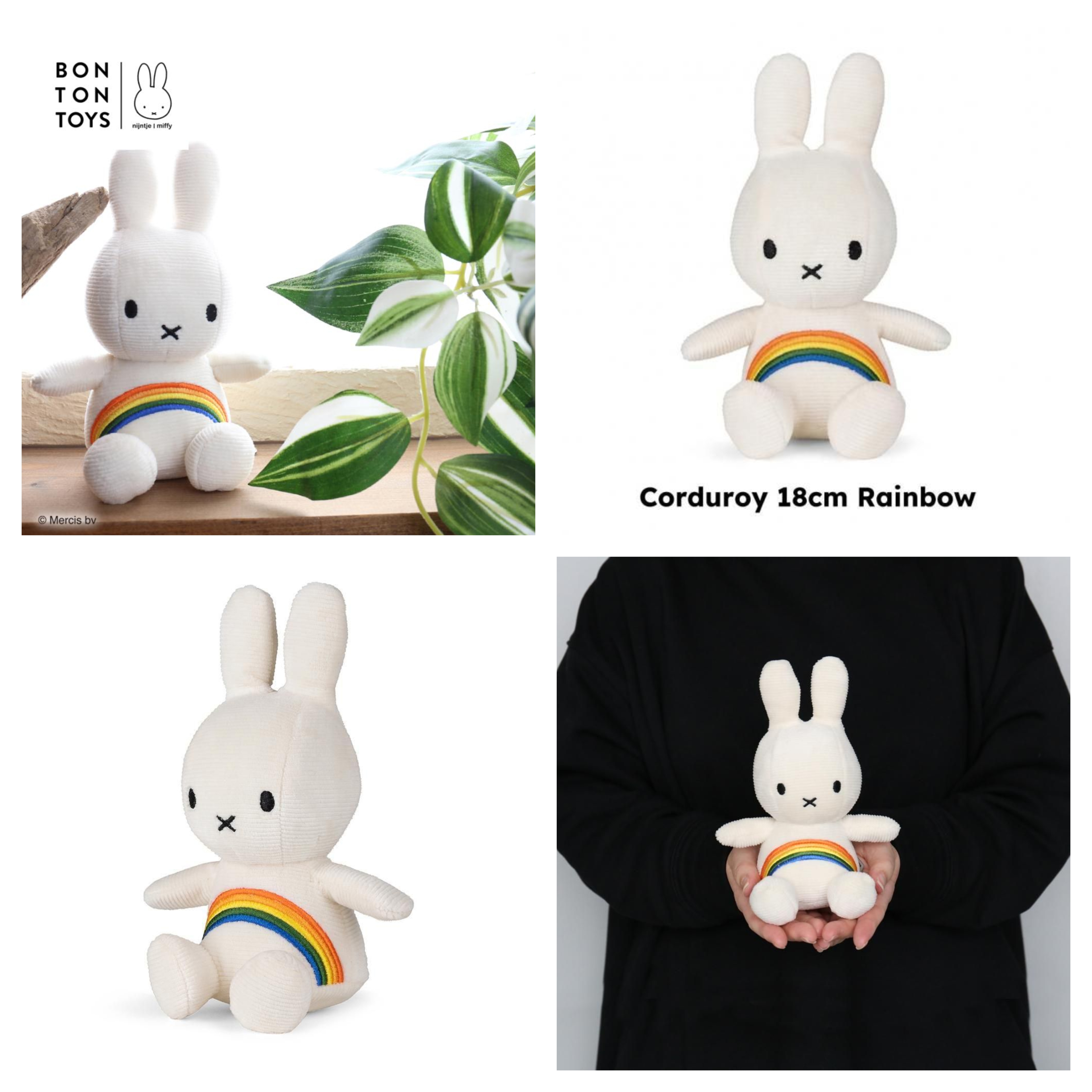 日本直送~新款Miffy彩虹公仔