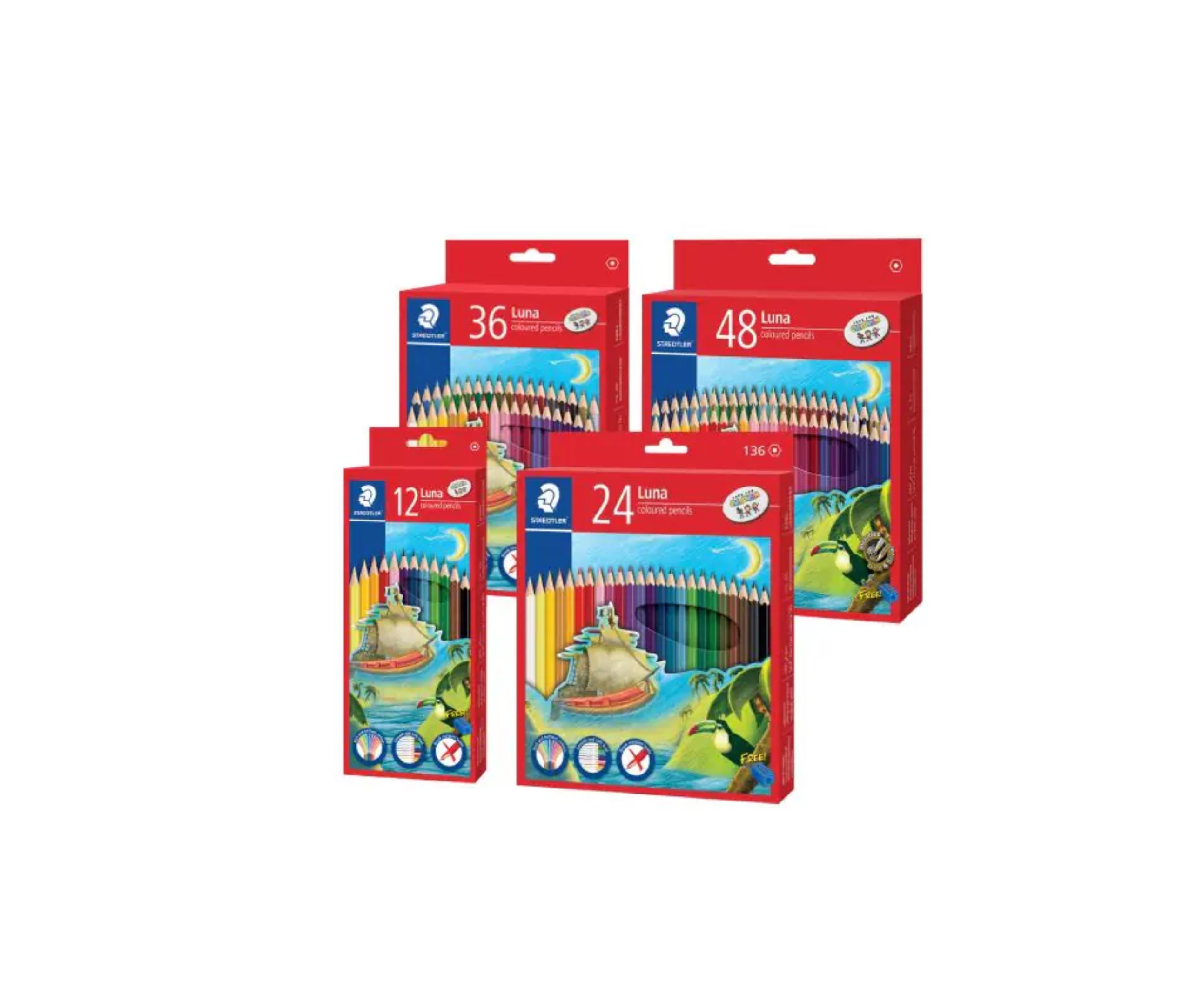 Colour Pencils Luna/Staedtler/Pensel Warna/Colouring/Drawing (Various Sizes)