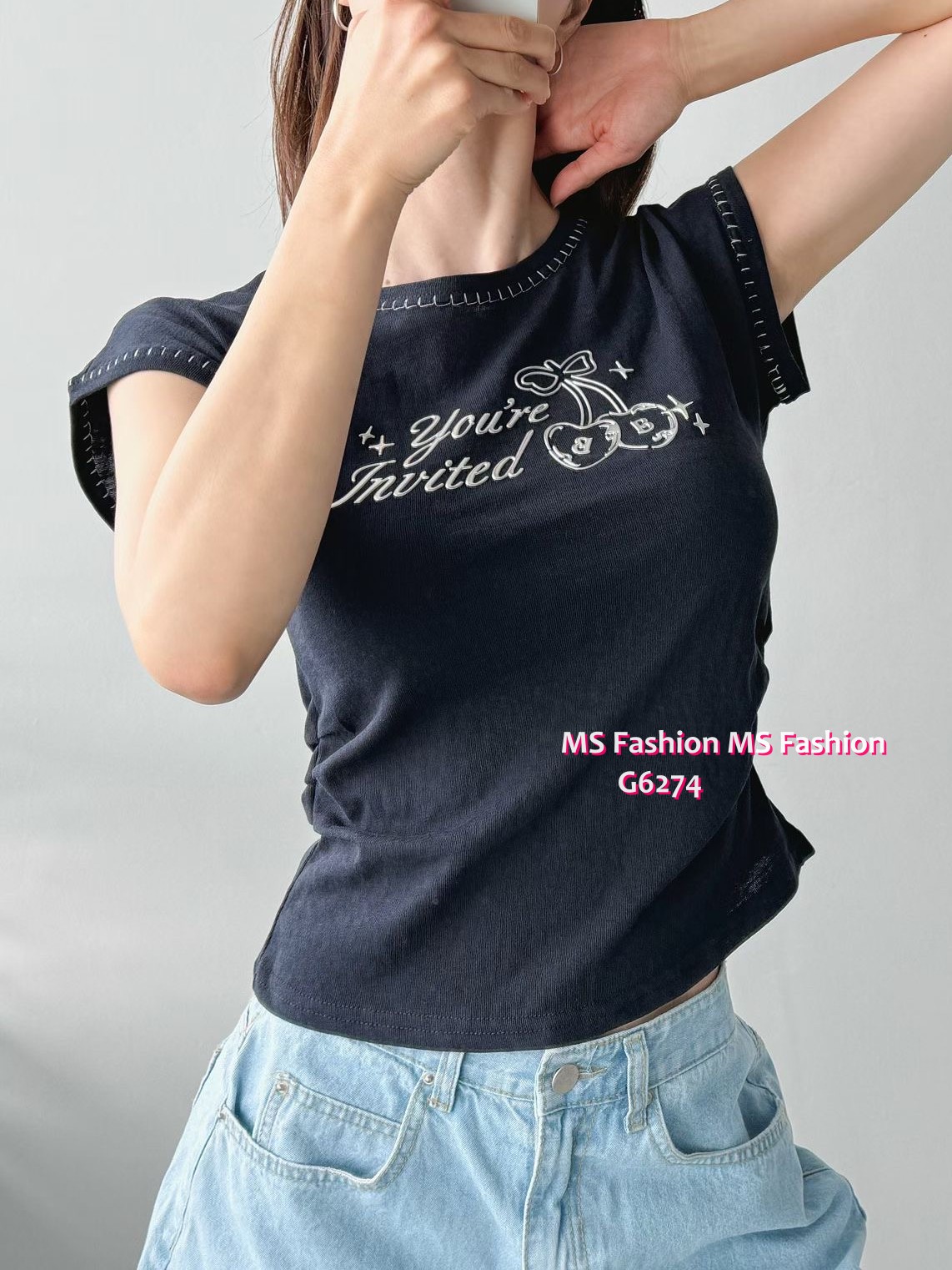 G6274 韓國🇰🇷型格tee仔