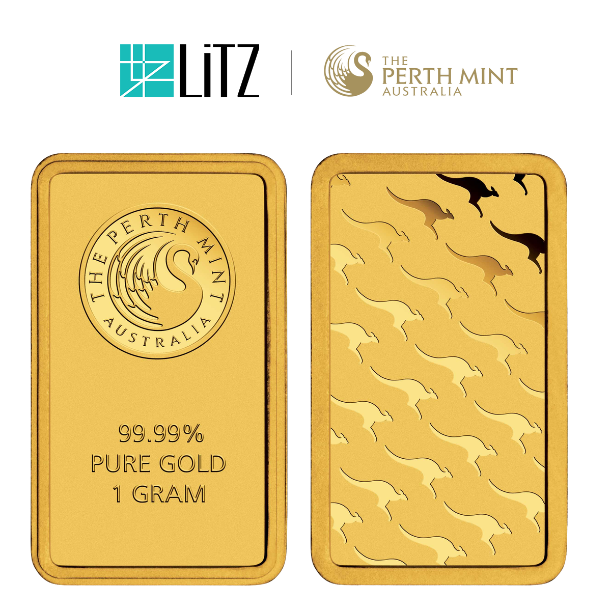 [1 gram] LITZ Perth Mint Gold Bar (999.9) PG201