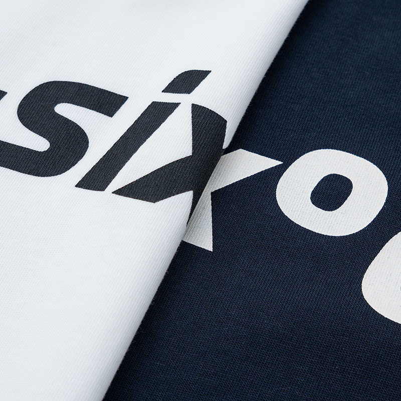 M1326 重磅洗水簡約英文印花Tee