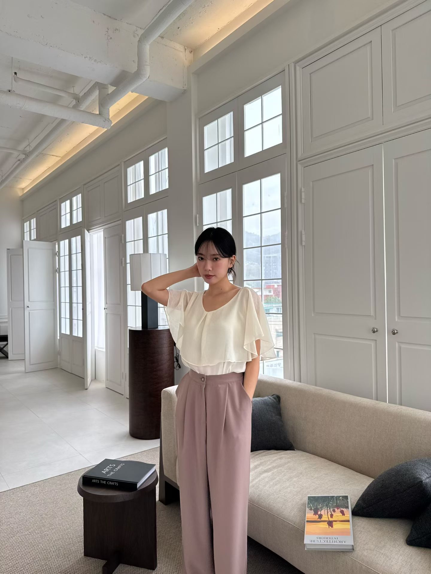 MG13_05 直腳落地褲 (3色)