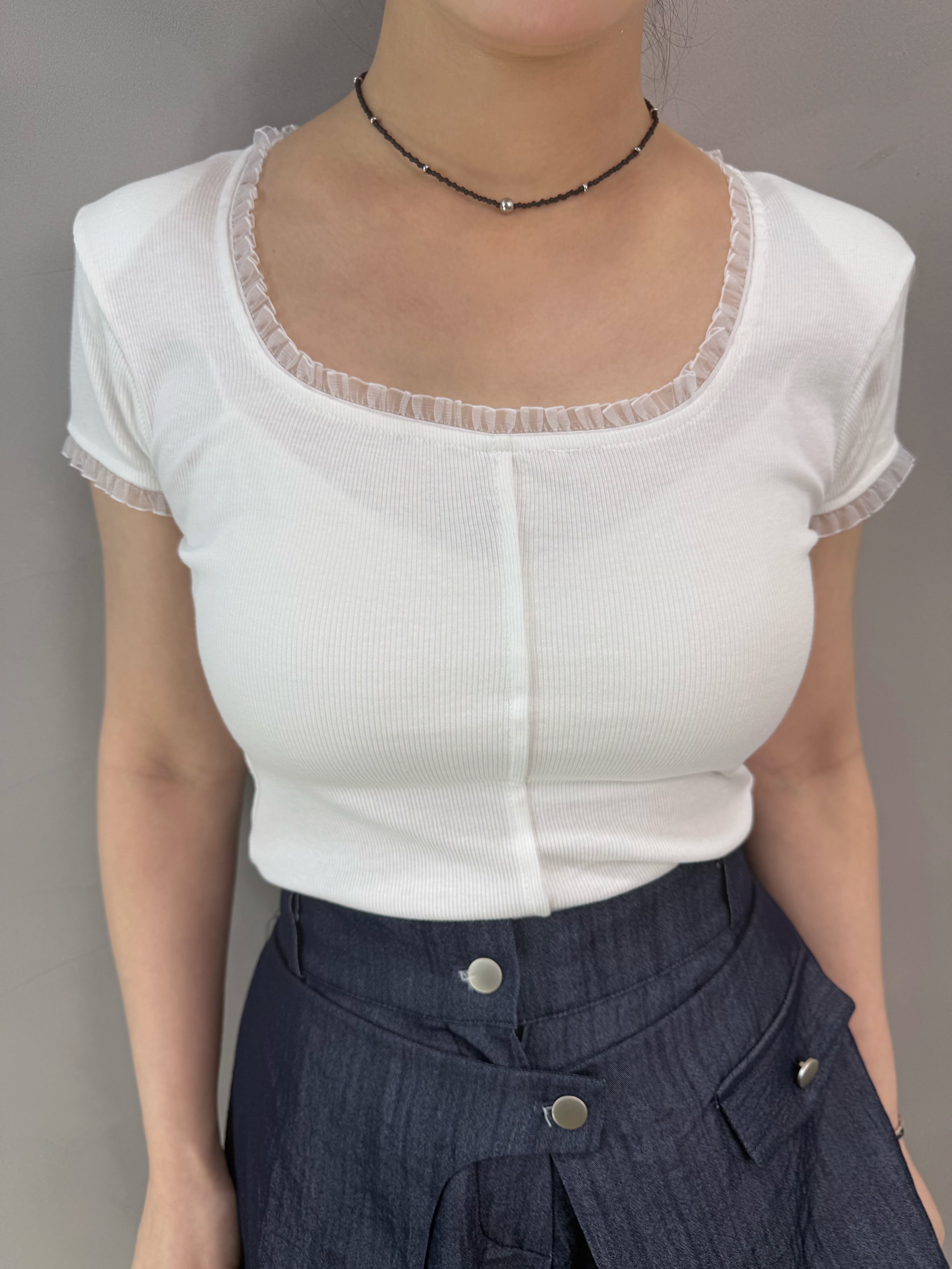 S66 方領網邊短tee