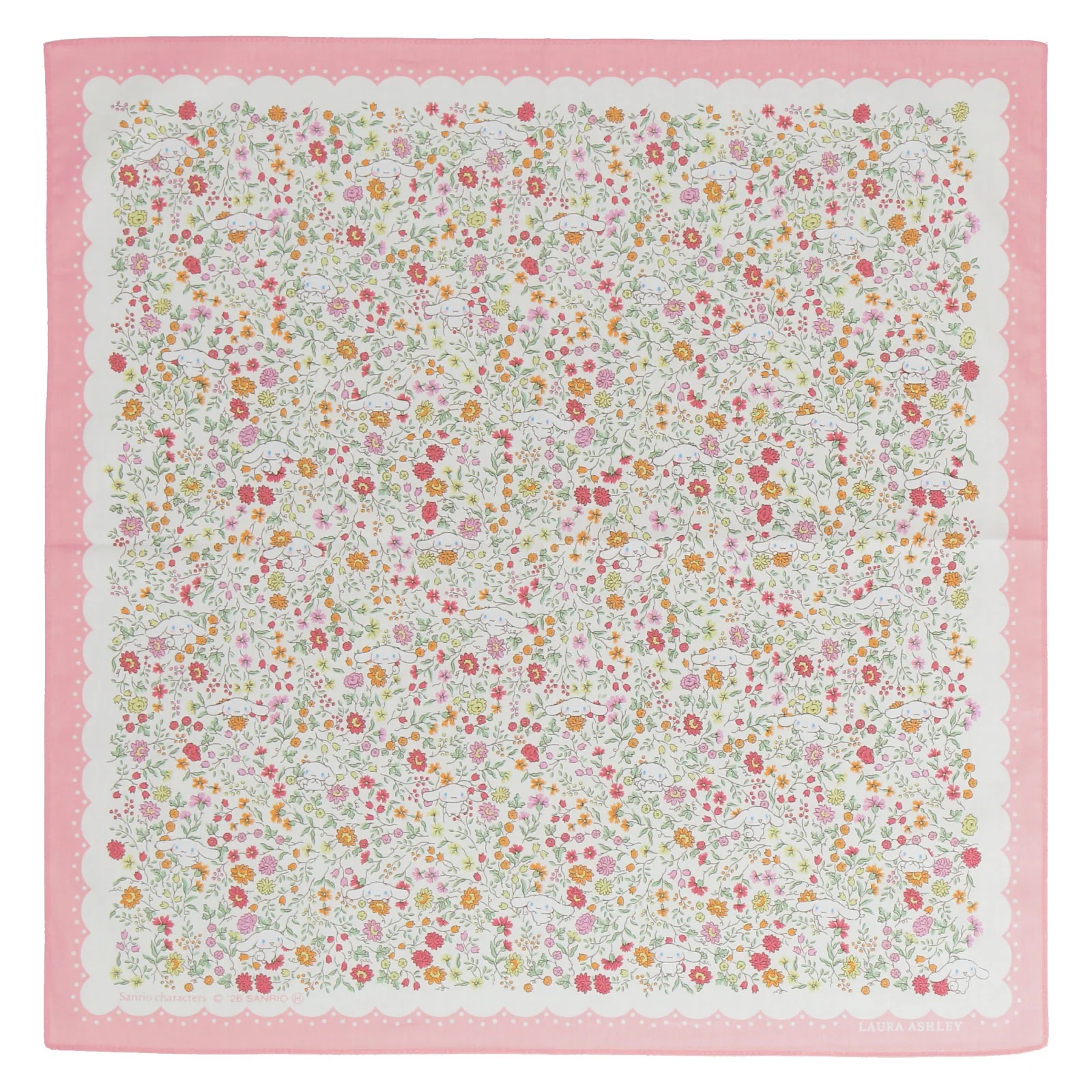 🎀【預訂】Laura Ashley x Sanrio 印花手帕 Cinnamoroll P