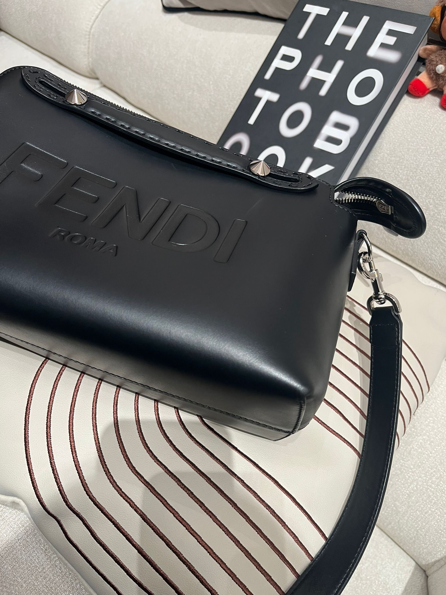 Fendi By The Way So Black Calfskin 100%Authentic, 90%New ✅Dust bag