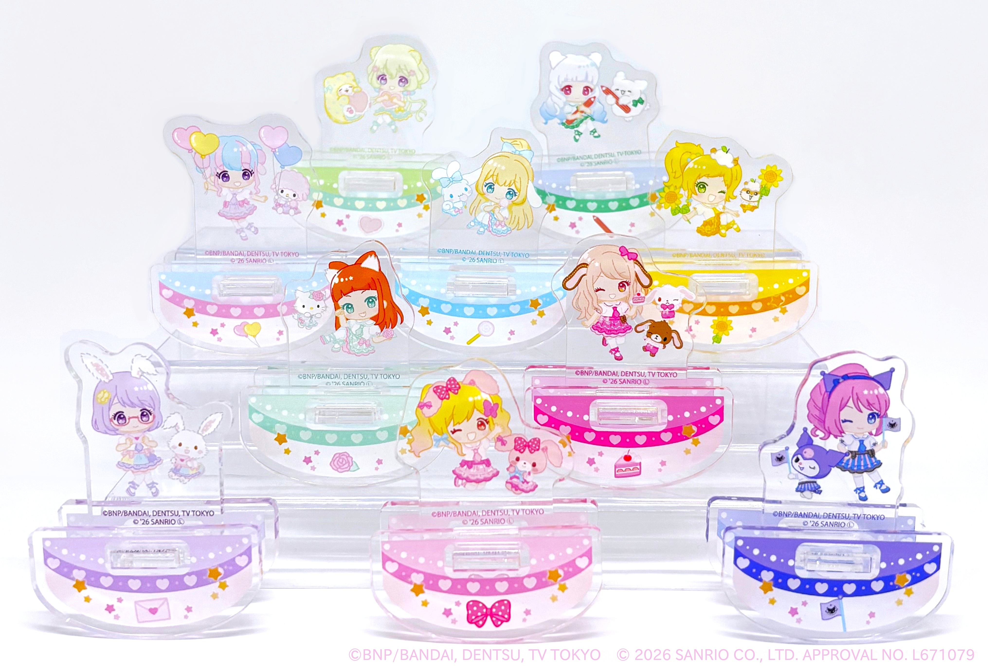 星夢學園 Aikatsu Stars! × Sanrio Q版搖搖立牌 #P-AKG0353 [A3] (PRE-ORDER) [2026/07]