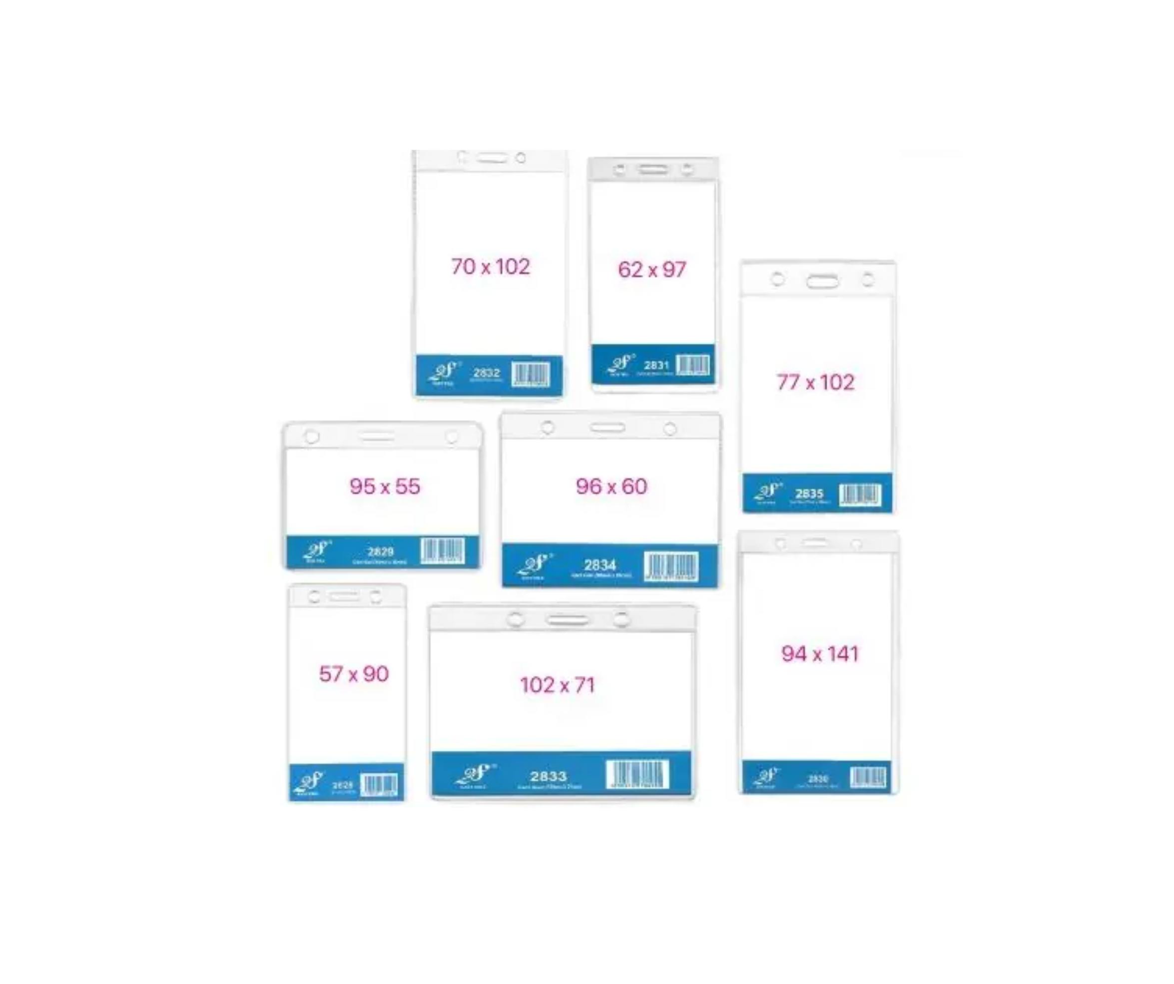 Name Badge Without Clip PVC/Lencana Nama Tanpa Klip PVC/Name Bagde/(Horizontal/Vertical)