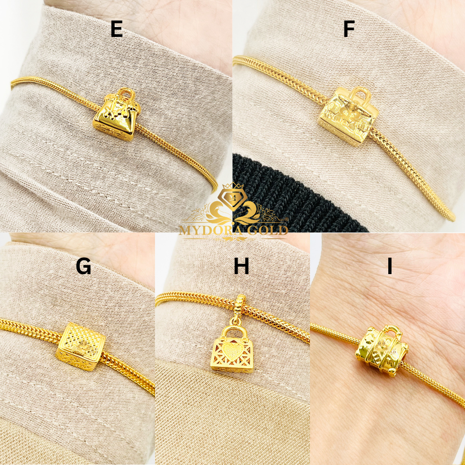 MYDORA Charm Bead LuxeBagg Elegance Collection (5G) l EMAS 916/22K
