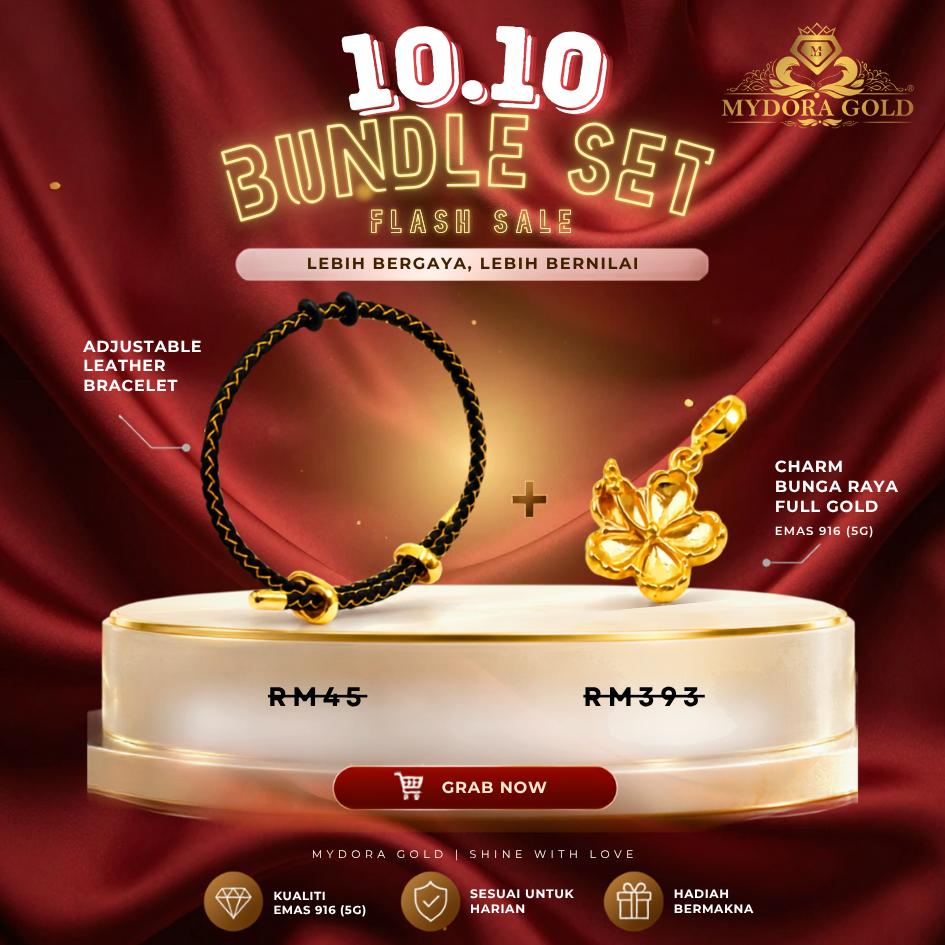 BUNDLE DEAL_MYDORA EMAS 916 CHARM BEAD GOLDEN DEAL l EMAS 916/22K