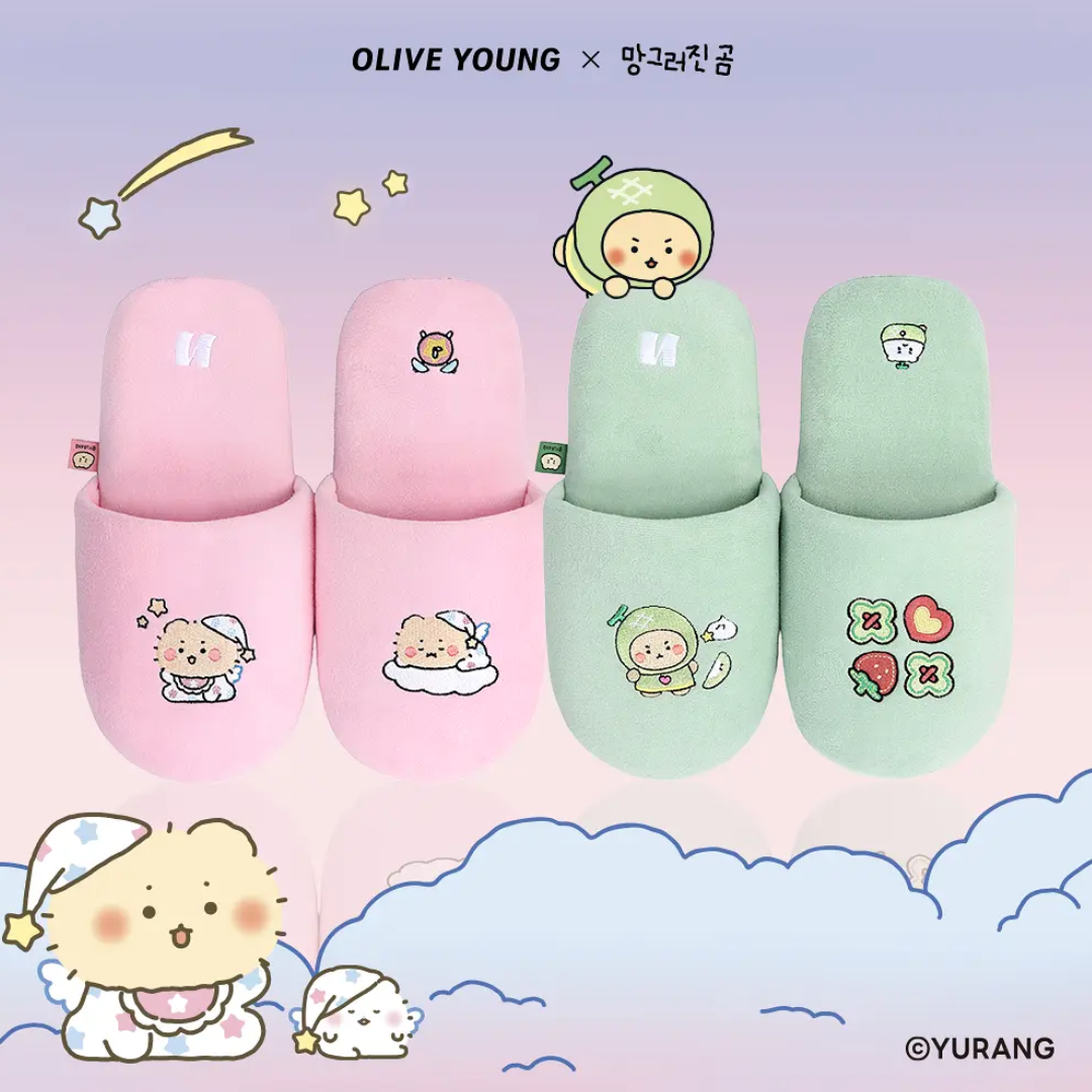 韓國 Mangomee X NAREUN 天鵝絨家居 室內拖鞋｜Velvet Home Slippers