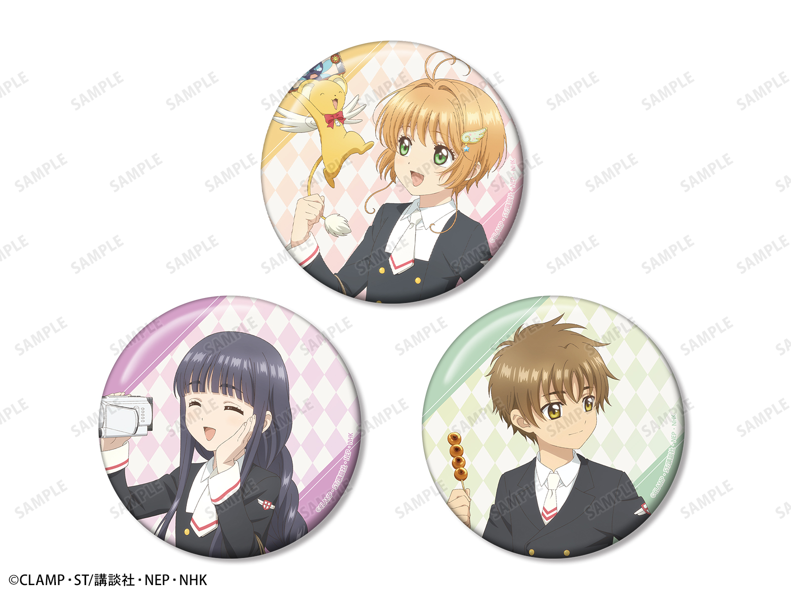 《Pre-Order》10CM Big Badge Travel Ver.｜JR東日本 X CCS Spring Trip to Kyoto 小櫻的京都春遊 (26SK34-P）