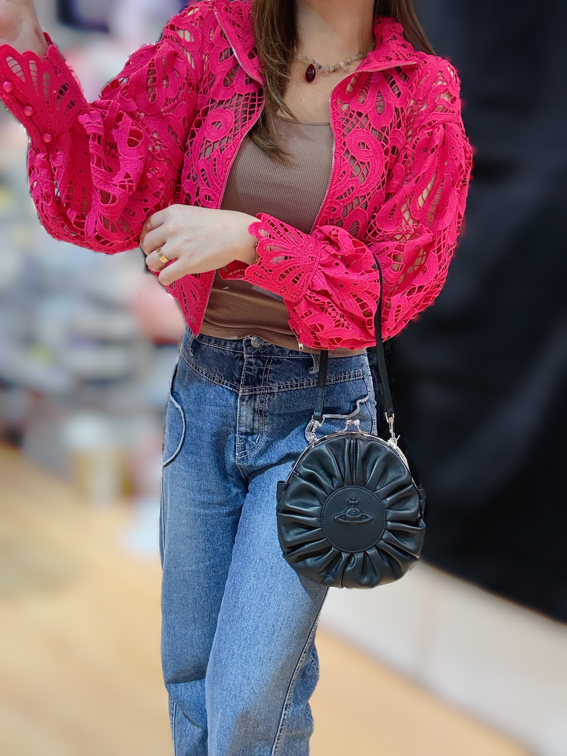 Vivienne Westwood Rosie frame bag blk