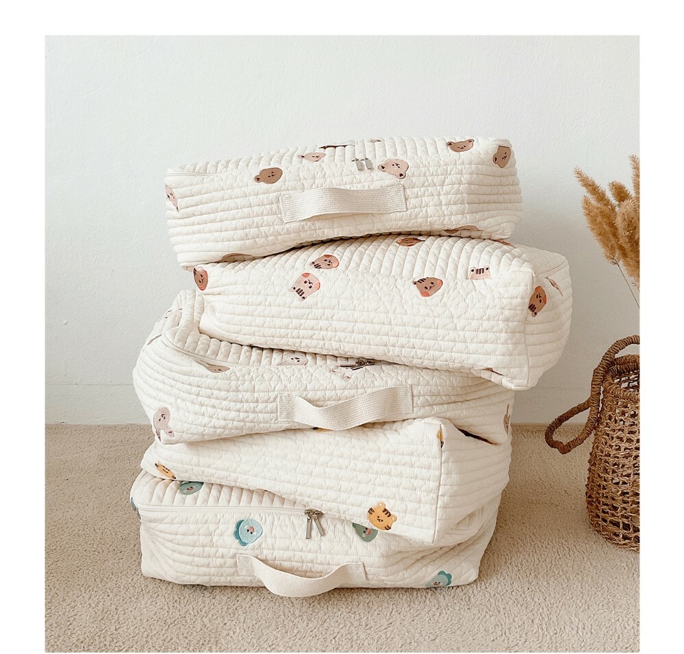 Dottodot 圓圓臉絎縫旅行包（bear only)