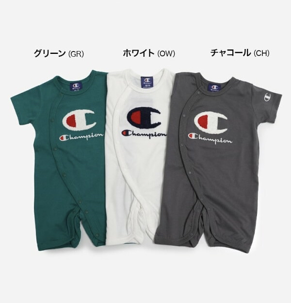 🇯🇵預訂 日本直送🇯🇵Champion三色毛毛標誌刺繡短袖連身服