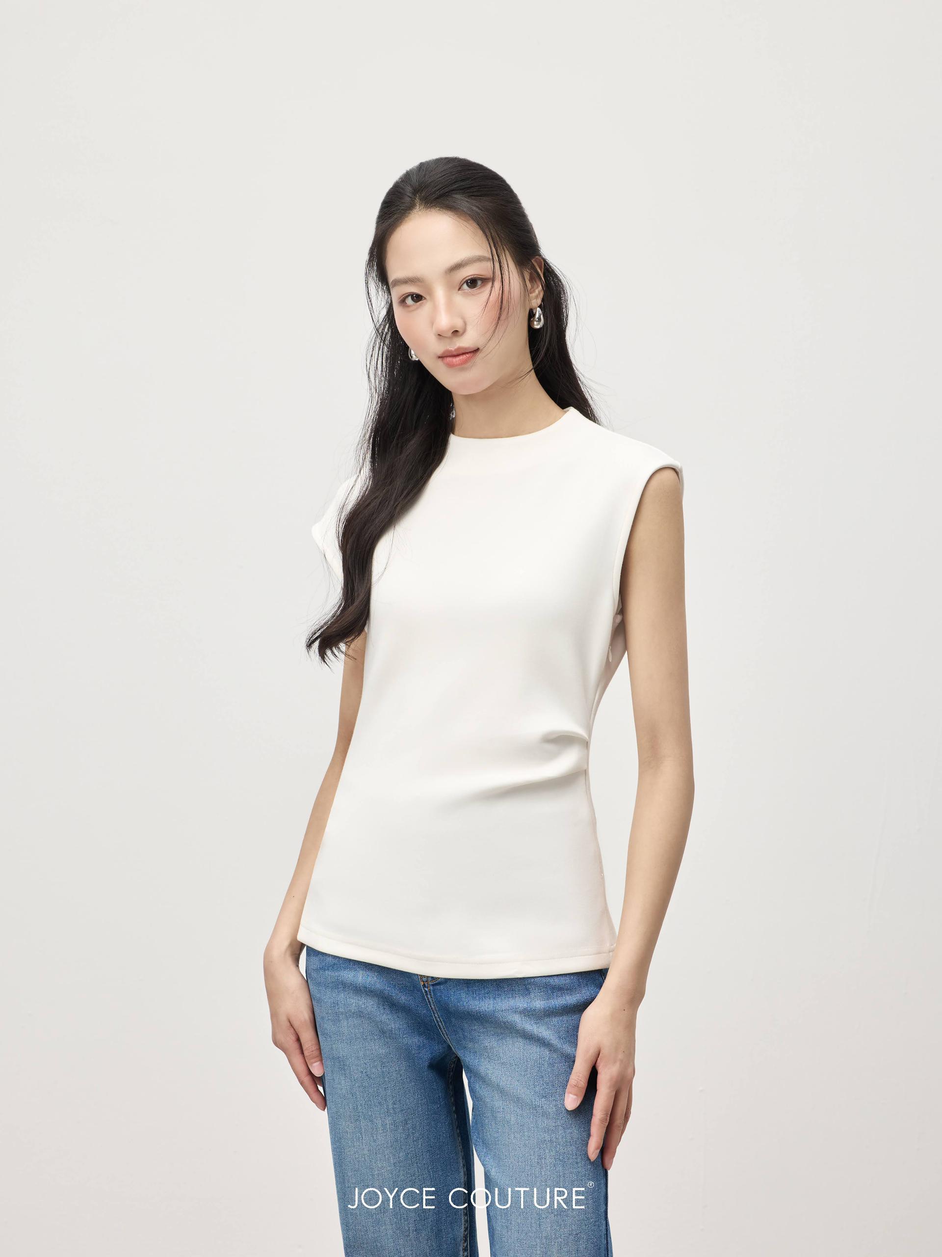 无袖不对称上衣 T0070