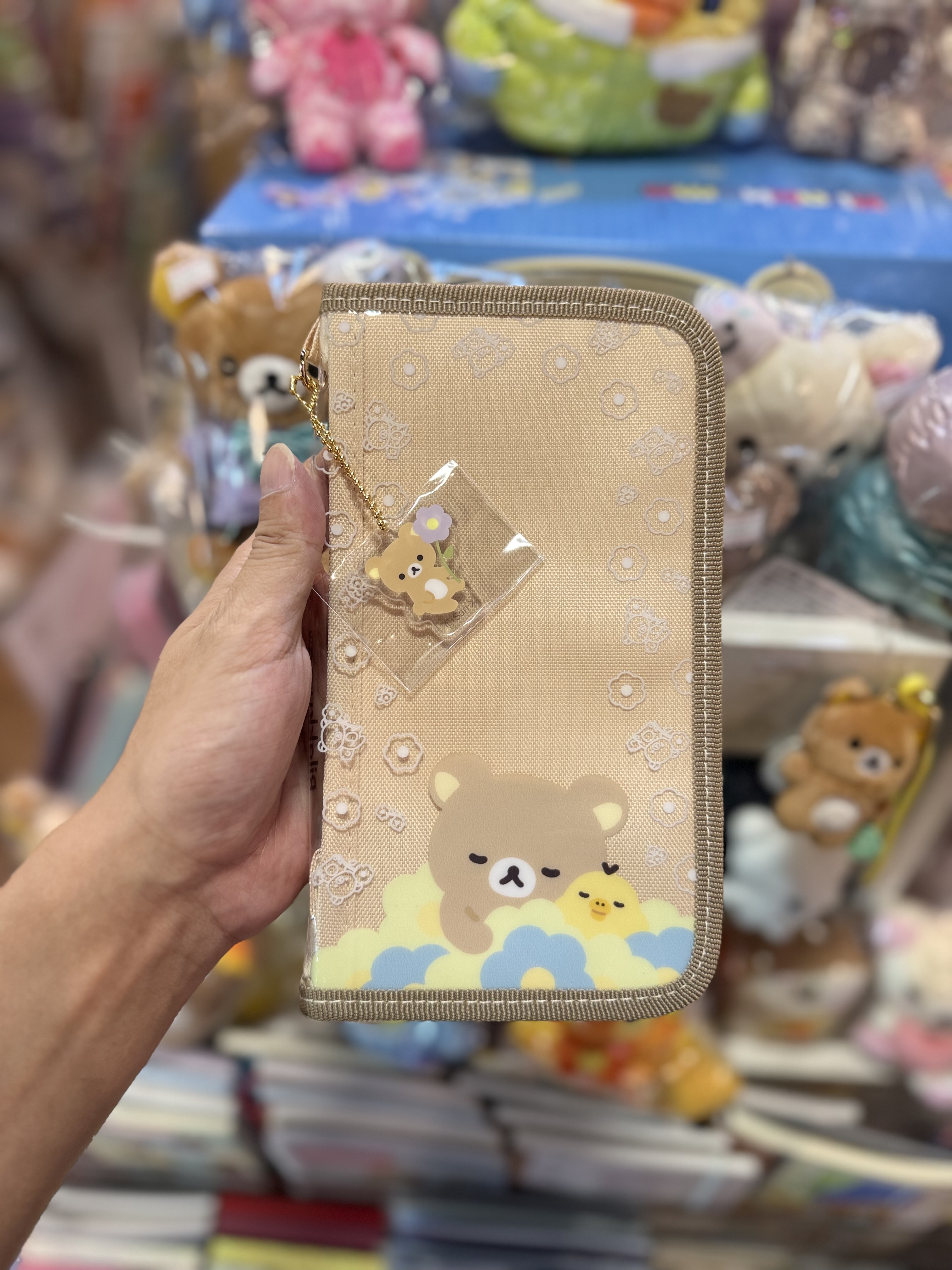 《現貨》全新BASIC RILAKKUMA Flower系列 多用途收納袋
