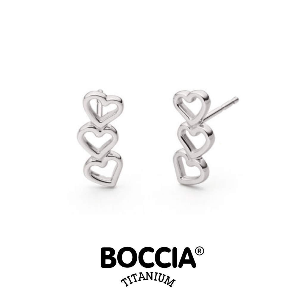 Boccia Titanium 05115-01 鈦金屬耳環 