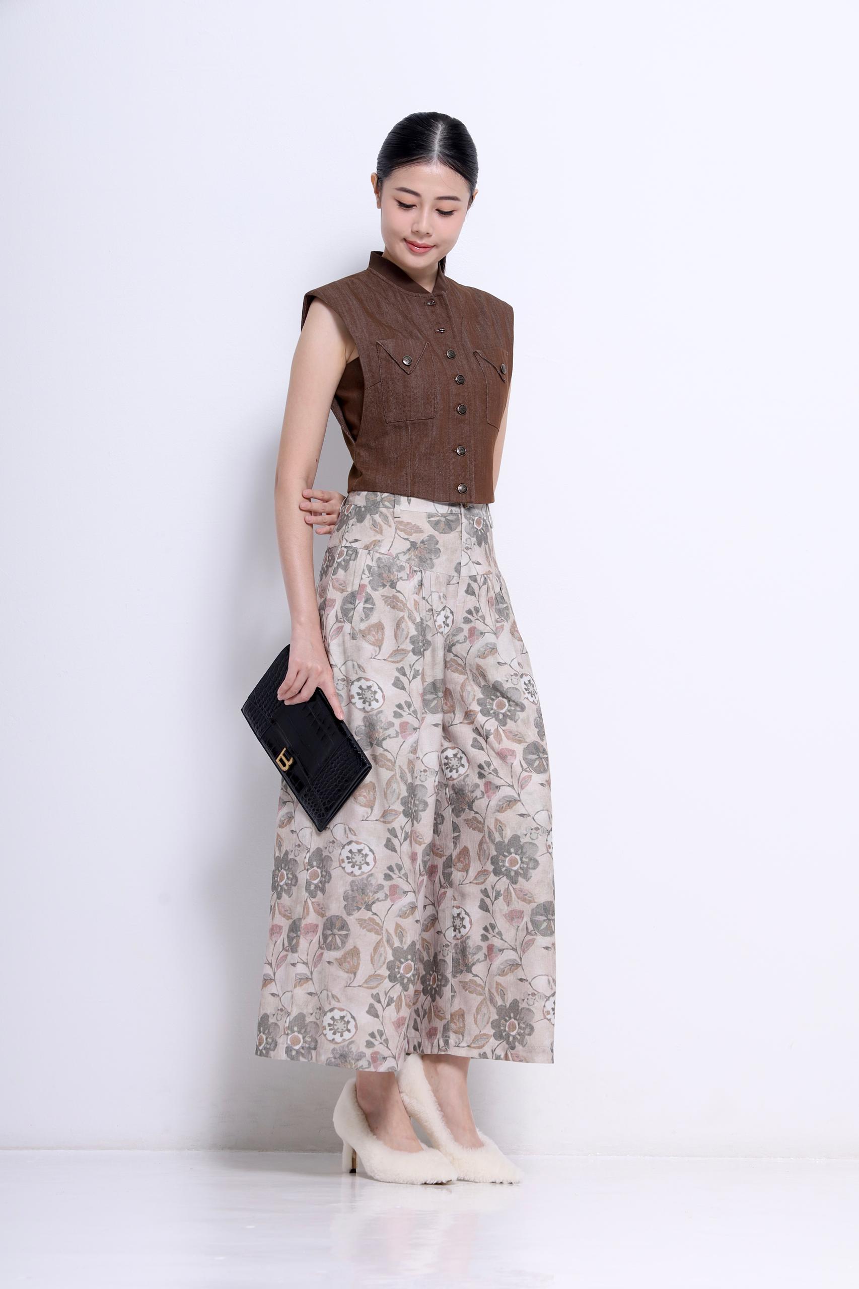 CP1638 Bloom Muse Wide Leg Pants