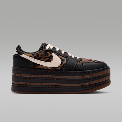 Air Jordan 1 Brooklyn Low 狂野豹紋多層超厚底運動鞋［Leopard］