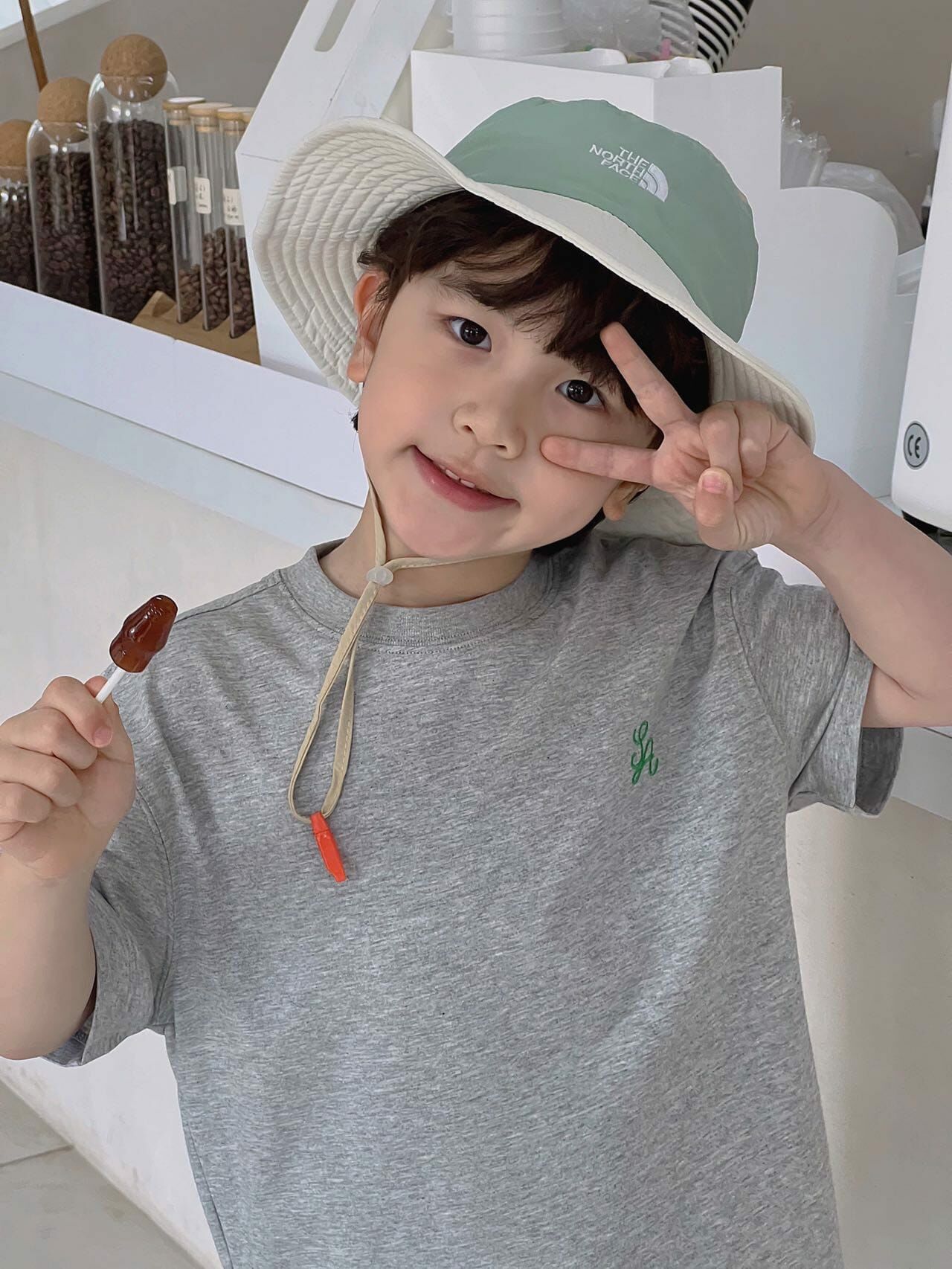 TNF 兒童戶外防曬漁夫帽 - 1件 現貨