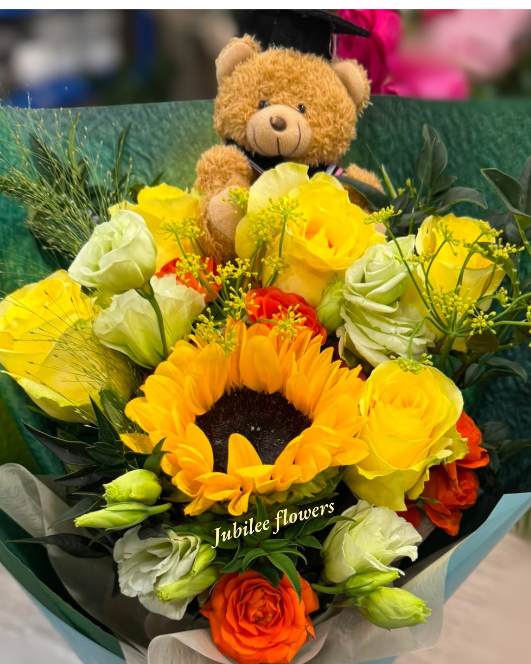 🌻向日葵花束（不包括畢業公仔 ）