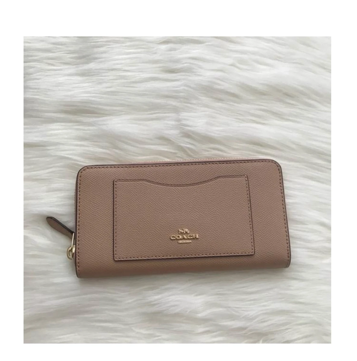 香港現貨-New Coach Accordion Zip In Signature Leather