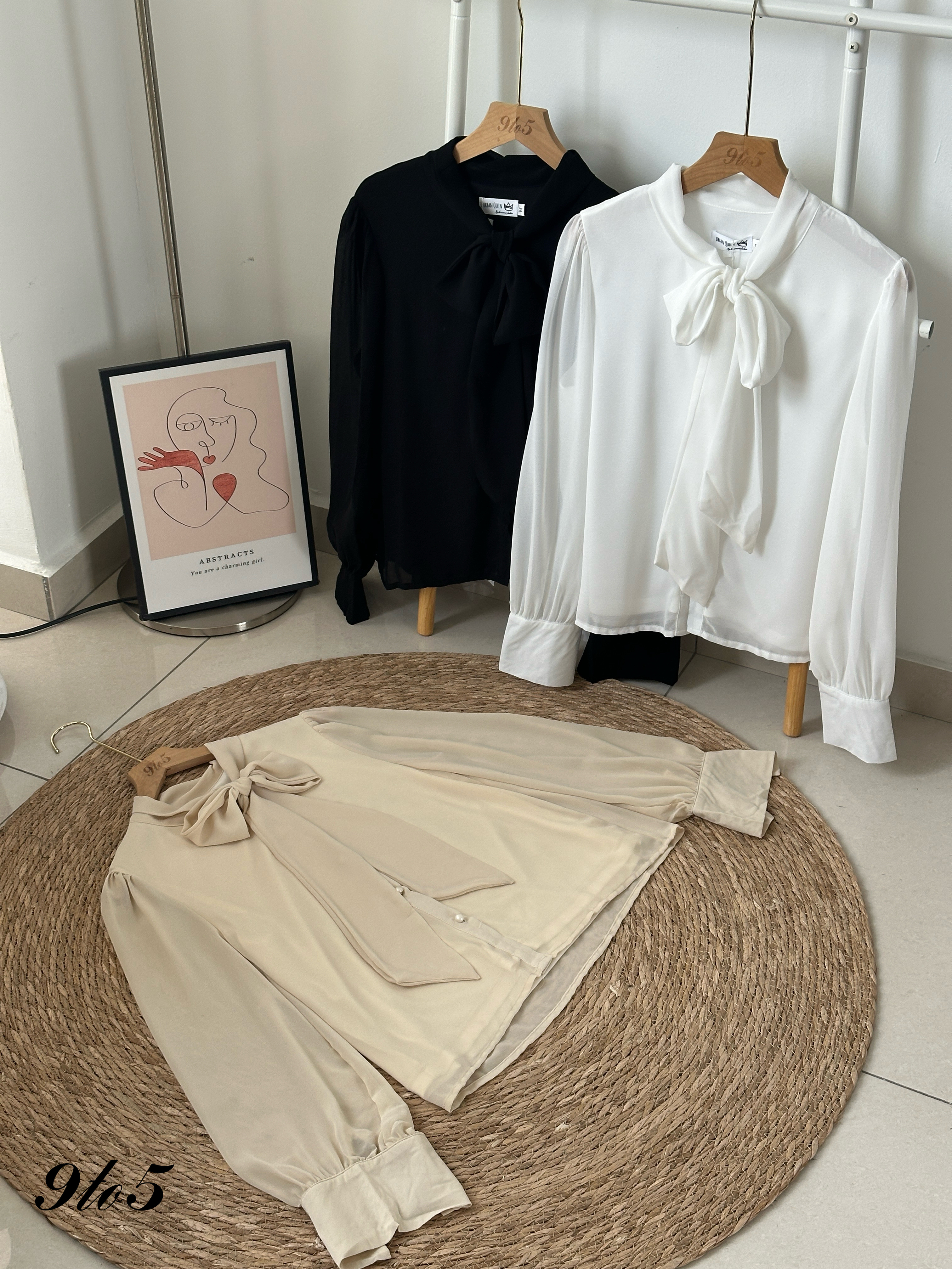 T4083 Bow-tie Shirt - 3 Colors 