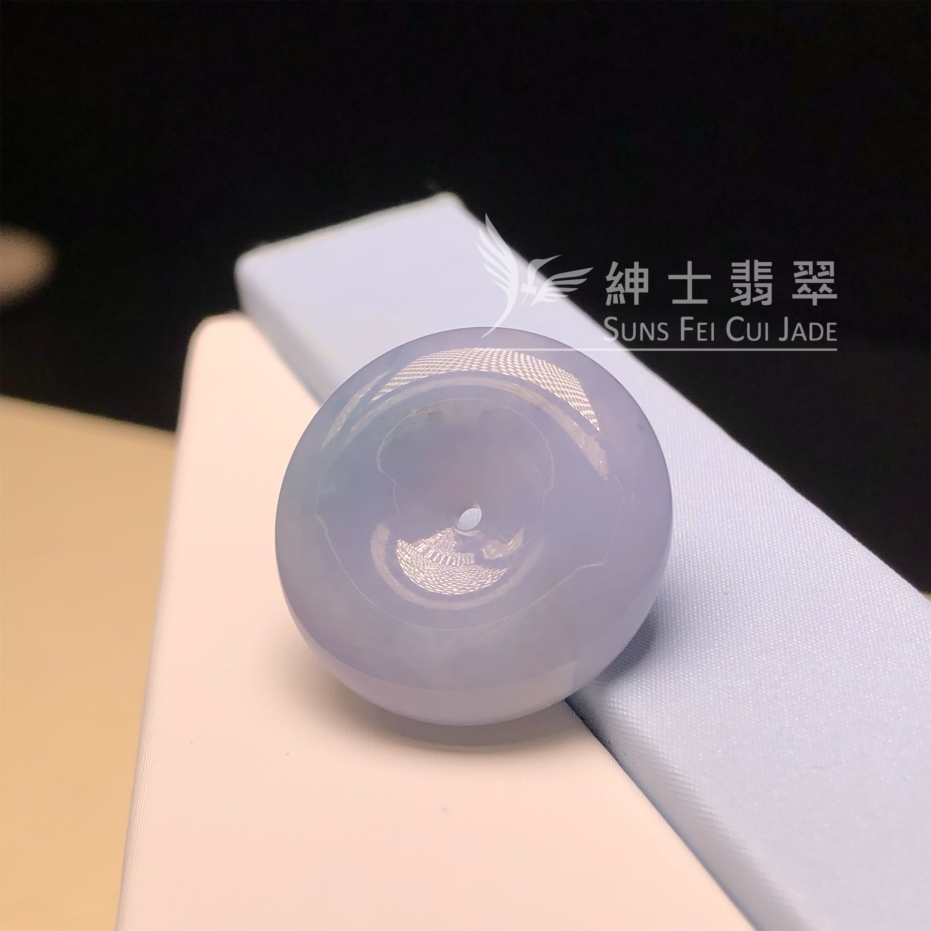 #B08494 🎁茄紫飄花平安扣 #B08494 