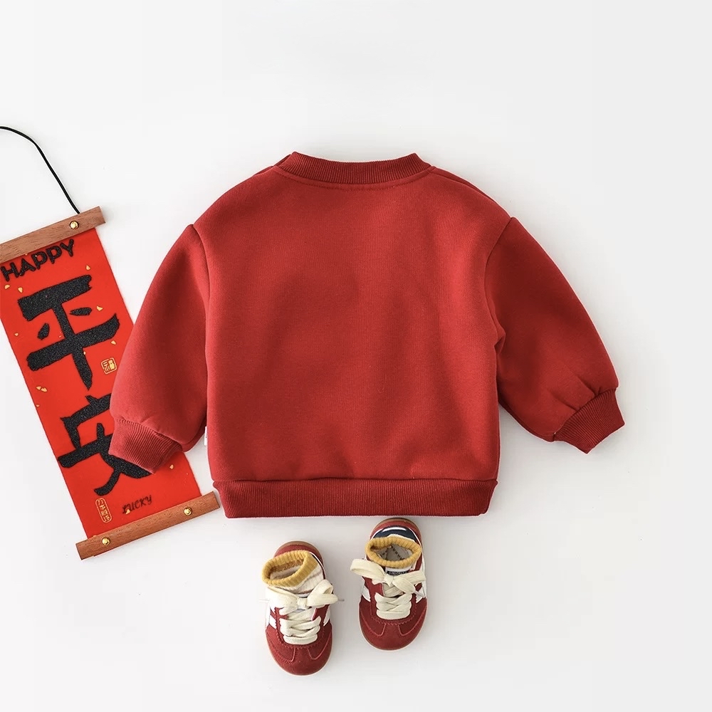 🧨新年款預訂🧨福祿加絨毛絨口袋衛衣