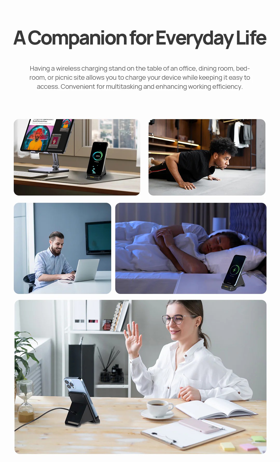 Ulefone 50W Air Cooled Wireless Charging Stand 無線充電底座連散熱風扇