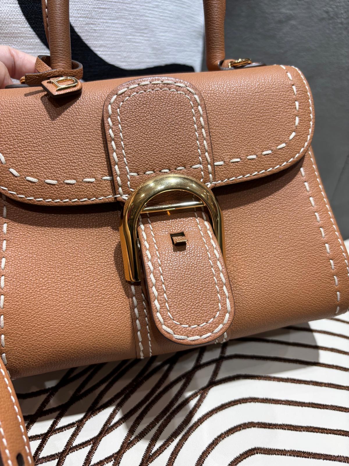 Delvaux Brillant Mini Surpiqué rodeo calfskin 100%Authentic ,98%new✅dust bag  