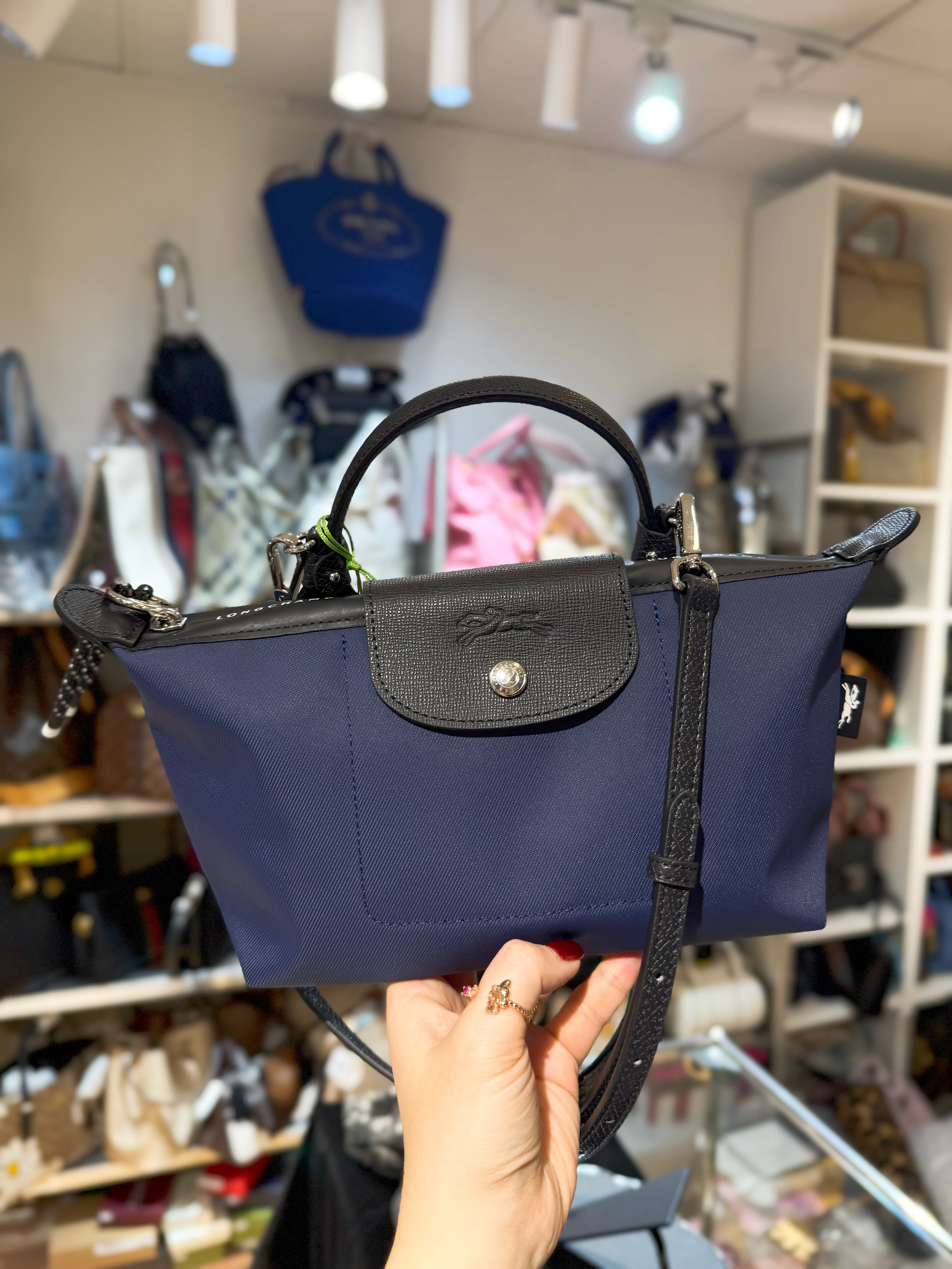 Longchamp energy pouch navy