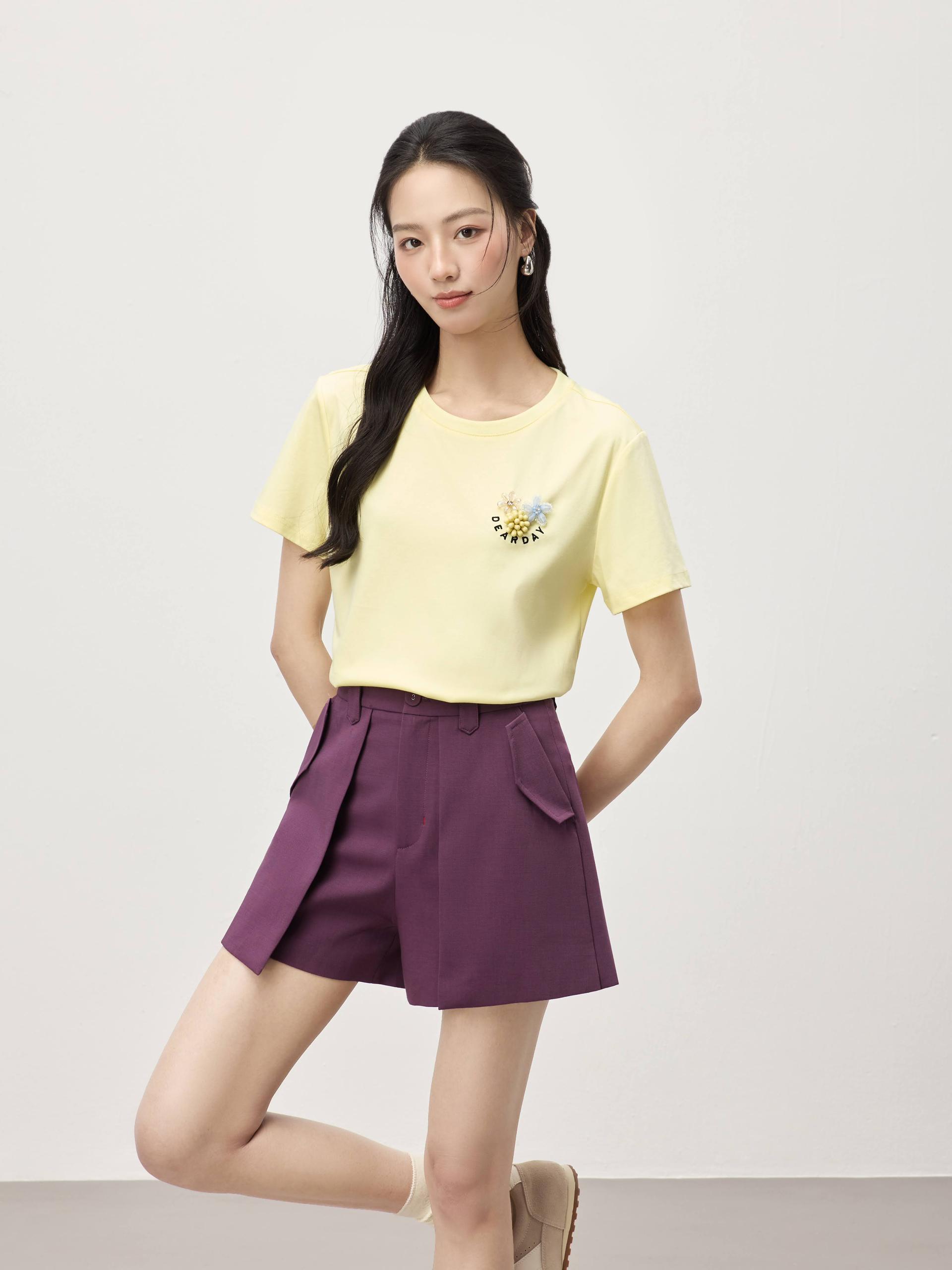 刺绣Dearday 字样上衣 T0781
