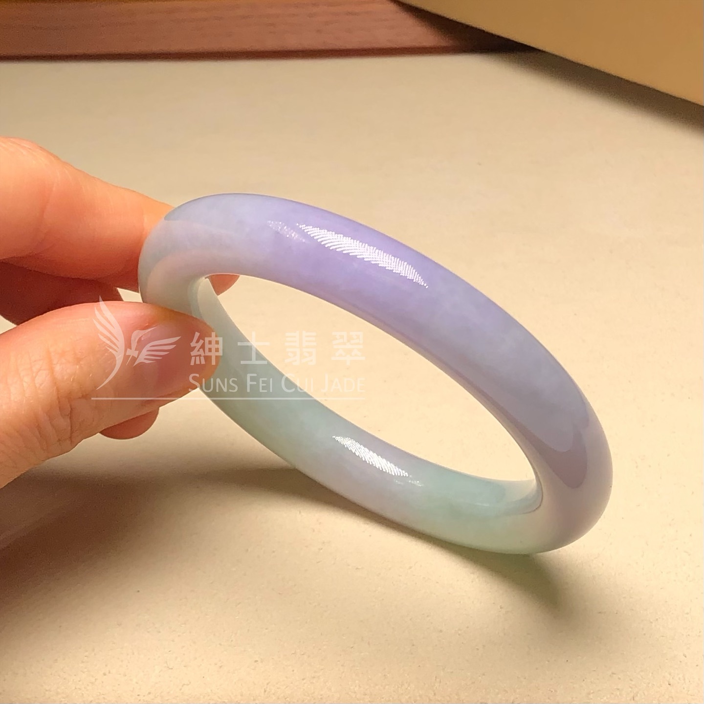 木那濃紫春彩圓鐲52.7mm