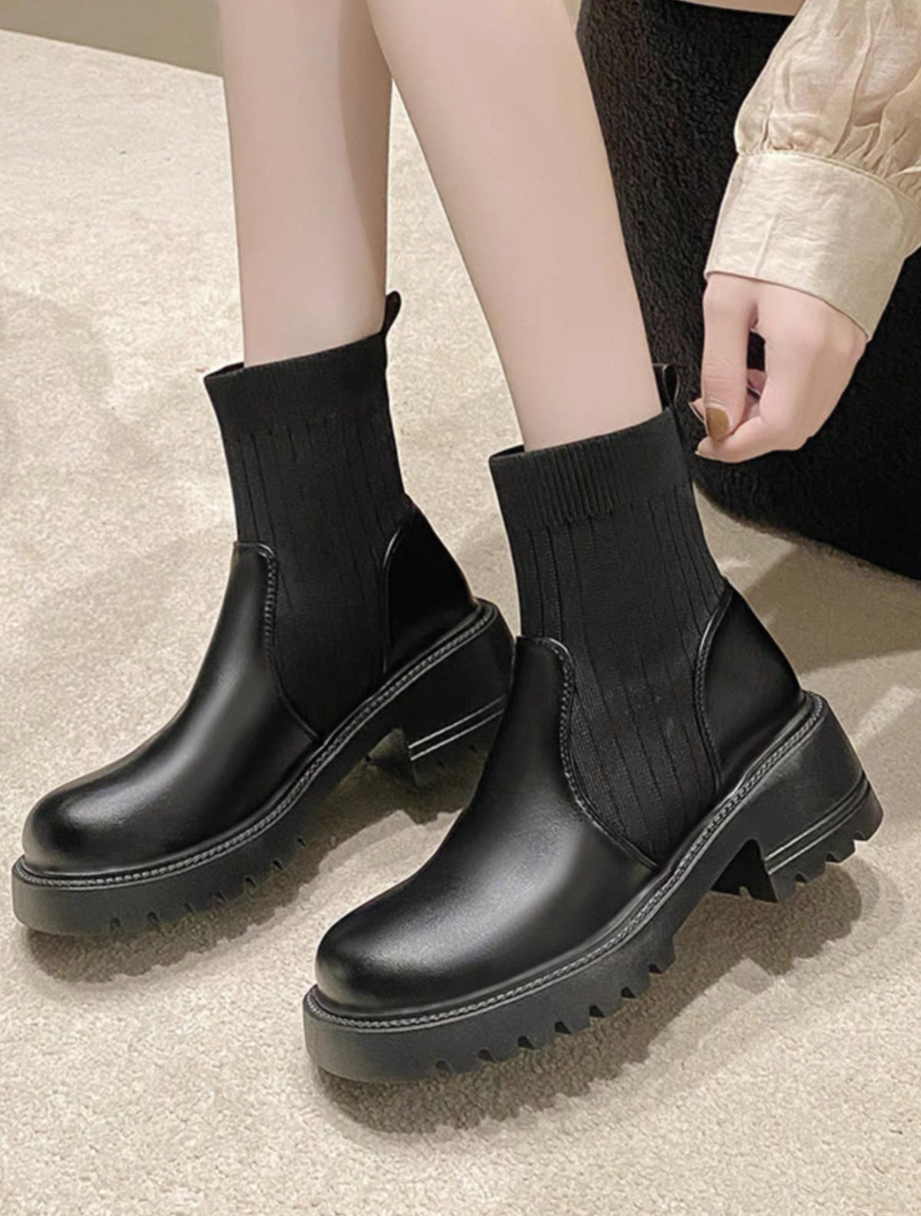 TA19 厚底增高马丁靴