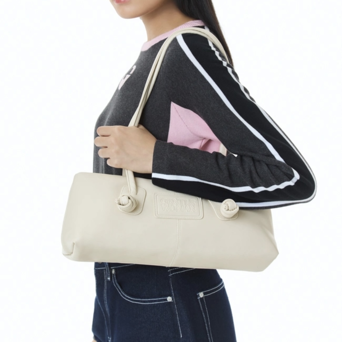 預購 | 🇹🇭GENTLEWOMAN PU SLINKY BAG(CREAM) BG1099-4