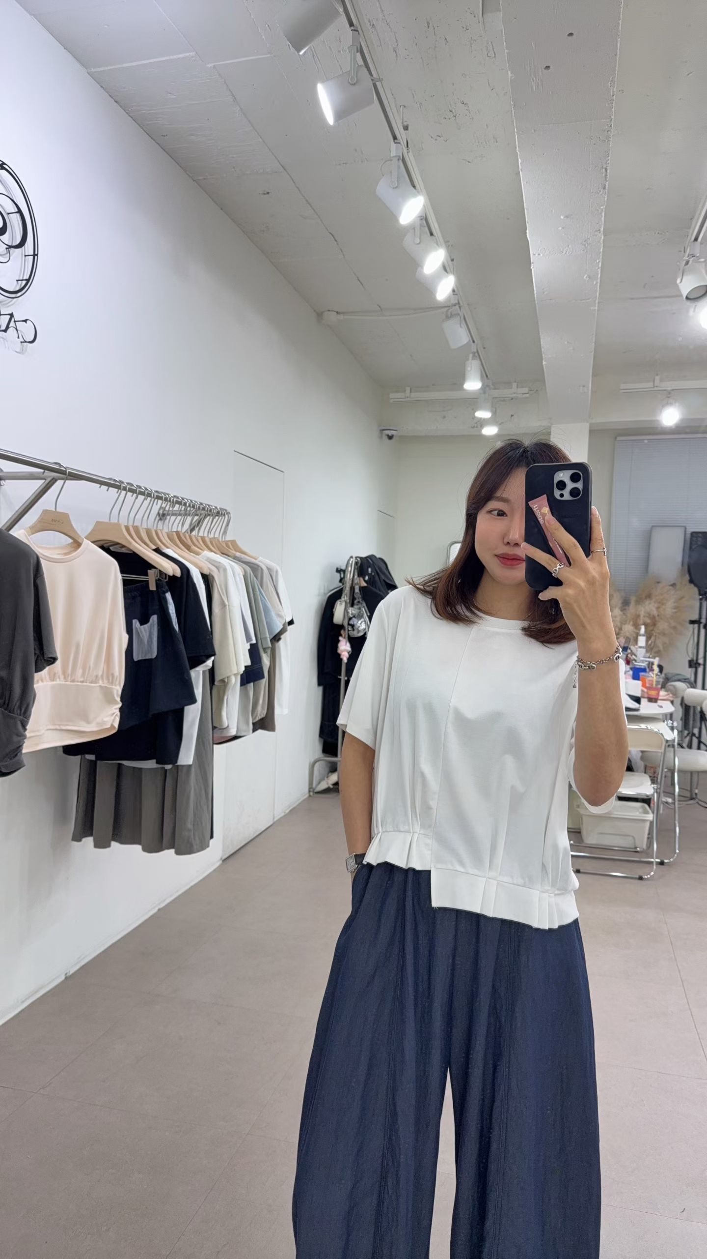 CH9 立體雙壓褶不規則下擺