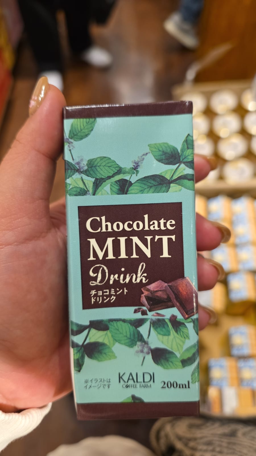 Chocolate mint drink