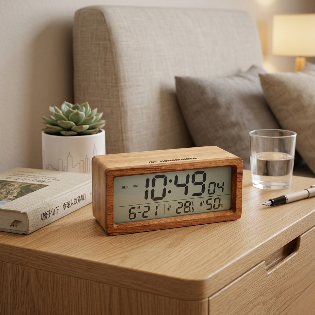 獅子山 HONGKONGER • 實木座檯時鐘（免費刻名/自定設計）